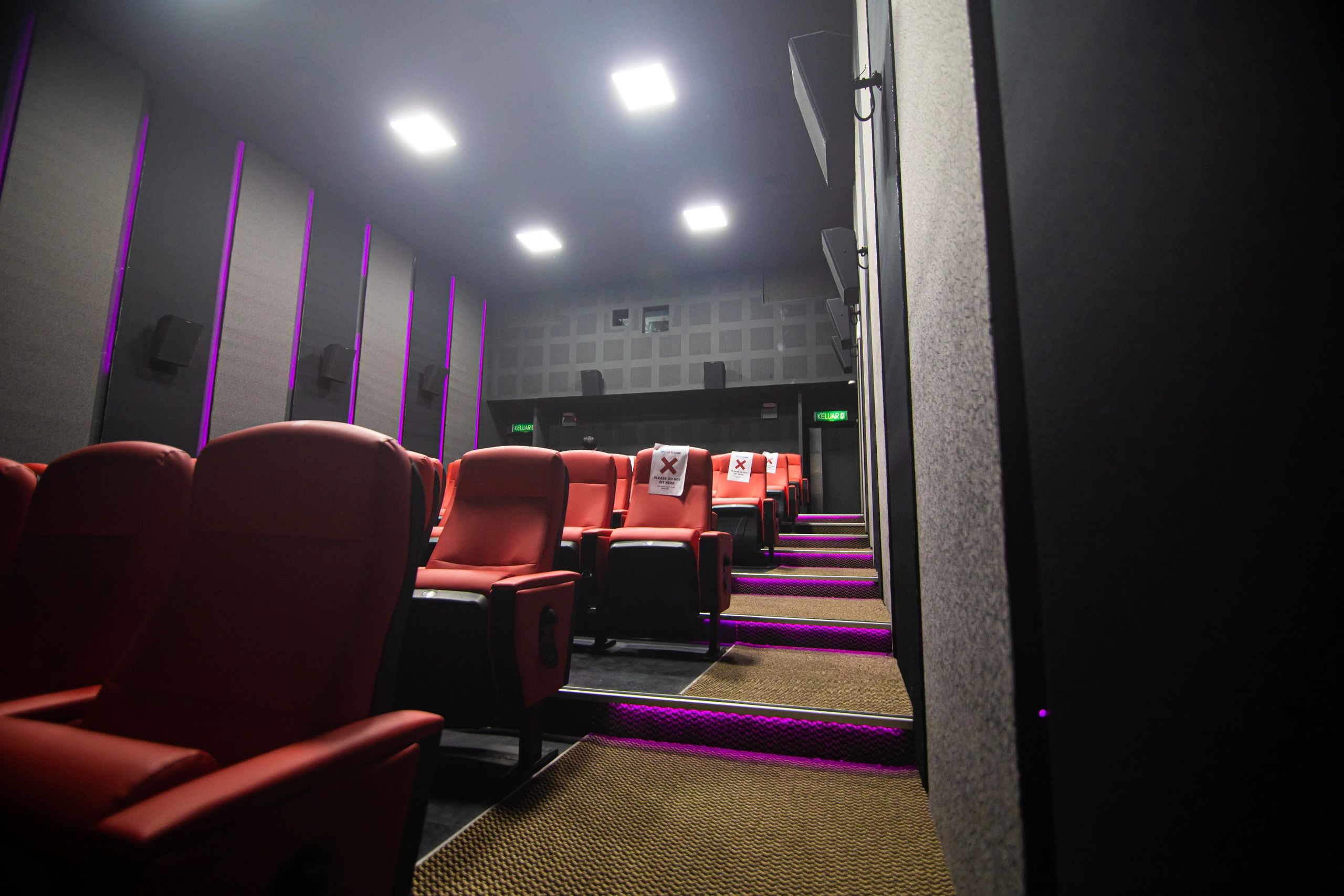 Dedicated media room for immersive sound system installation