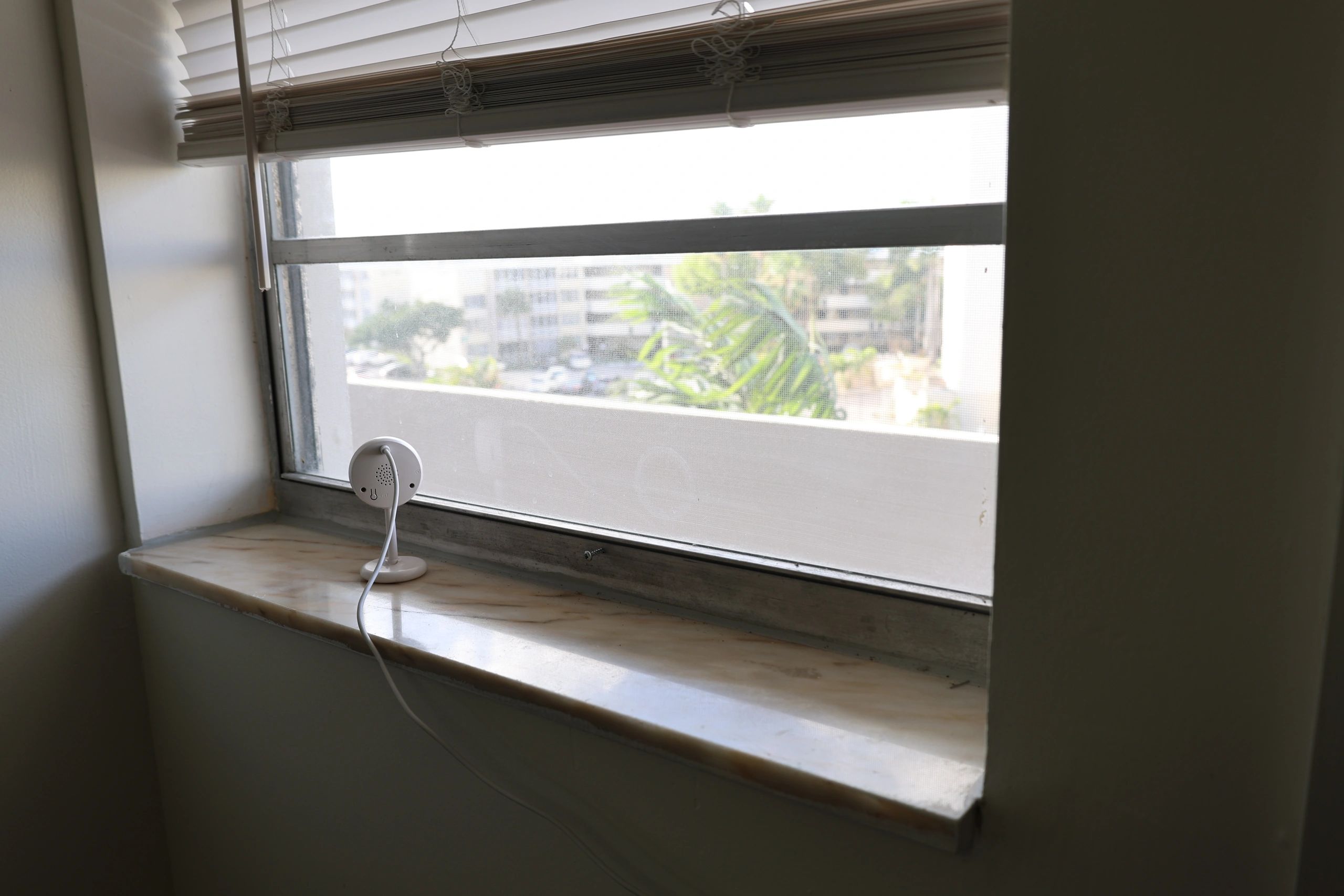 Indoor security camera in a home setting representing smart home and residential installation services