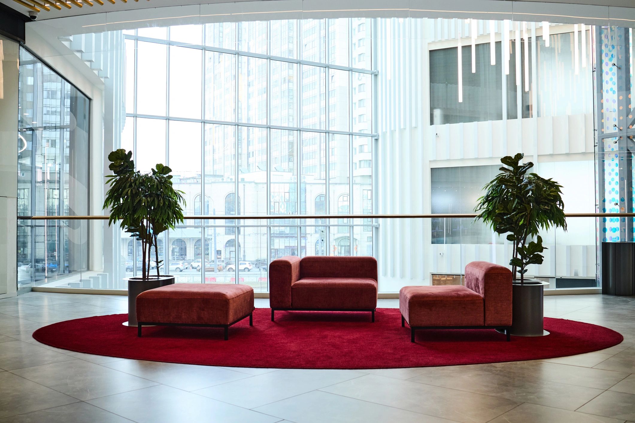 Professional commercial interior representing local TV installation service